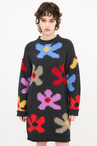 Ports 1961 Floral Knit Sweater