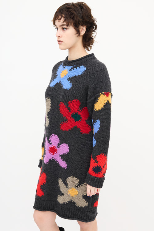 Ports 1963 Floral Knit Sweater