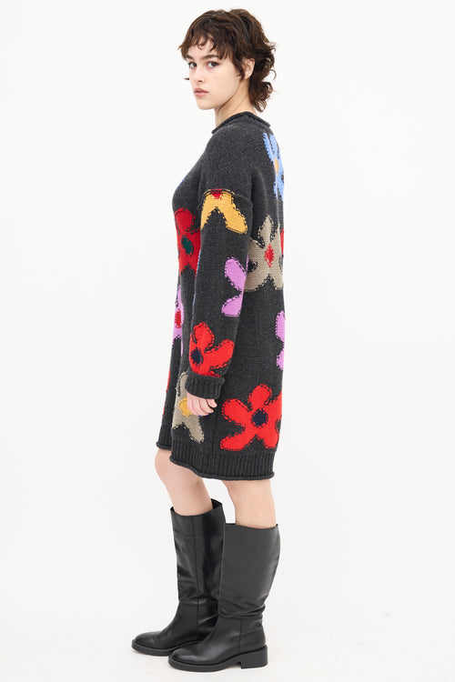 Ports 1964 Floral Knit Sweater