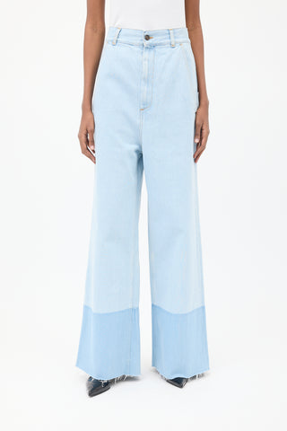 Ports 1961 Light Wash Wide Leg Jeans