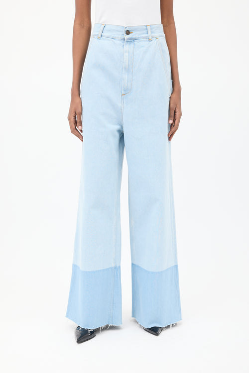 Ports 1961 Light Wash Wide Leg Jeans