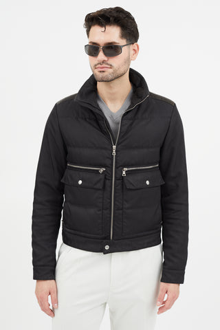 Prada 2010 Black Nylon Down Jacket