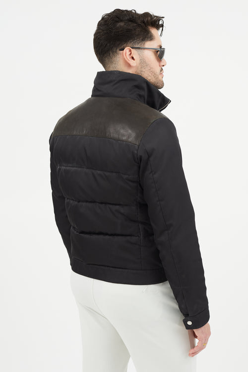 Prada 2010 Black Nylon Down Jacket