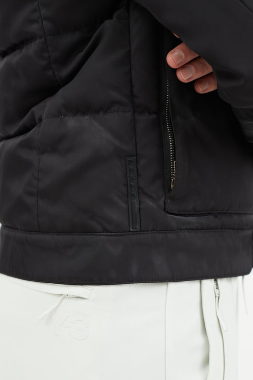 Prada 2010 Black Nylon Down Jacket