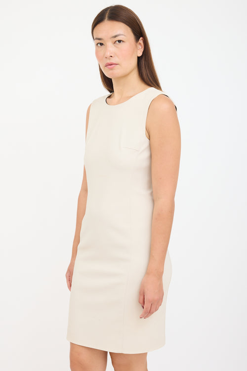 Prada Beige Nylon Sleeveless Dress