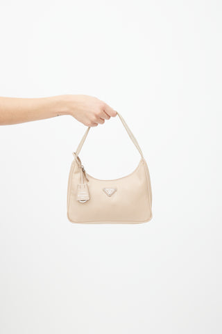 Prada Beige Re-Nylon Re-Edition 2000 Mini Shoulder Bag