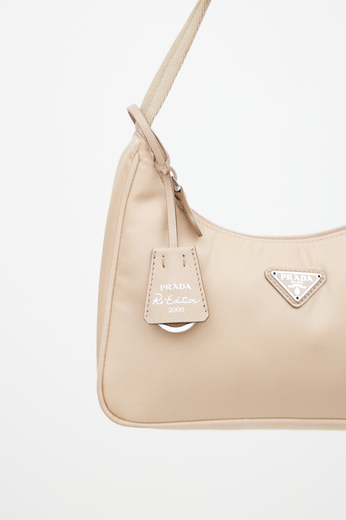 Prada Beige Re-Nylon Re-Edition 2000 Mini Shoulder Bag