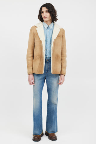 Prada Beige Shearling Jacket