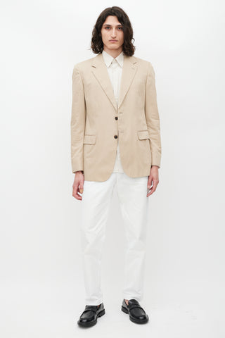 Prada Beige Three Pocket Blazer