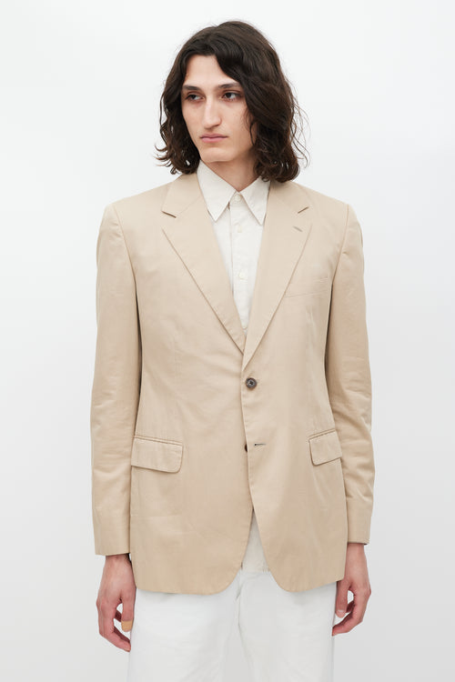 Prada Beige Three Pocket Blazer