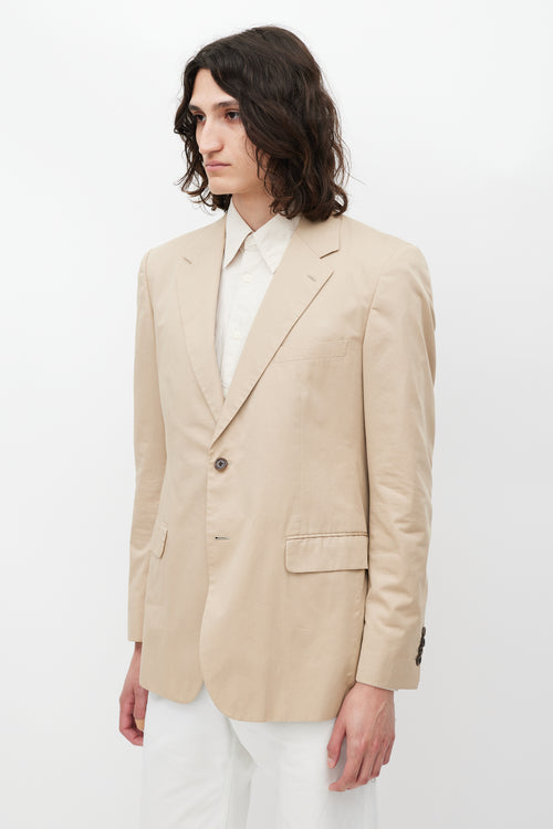 Prada Beige Three Pocket Blazer