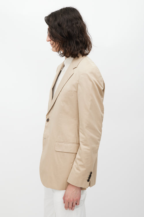 Prada Beige Three Pocket Blazer