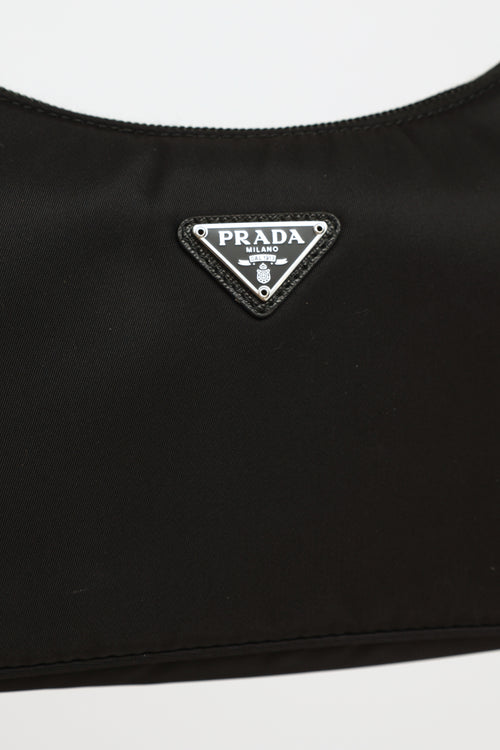 Prada Black 2000 Re-Edition Nylon Mini Bag