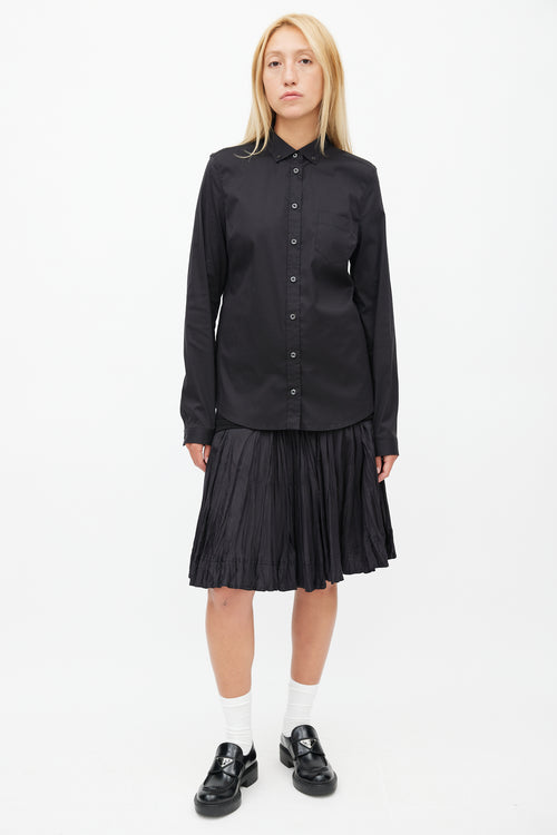 Prada Black Button Down Shirt