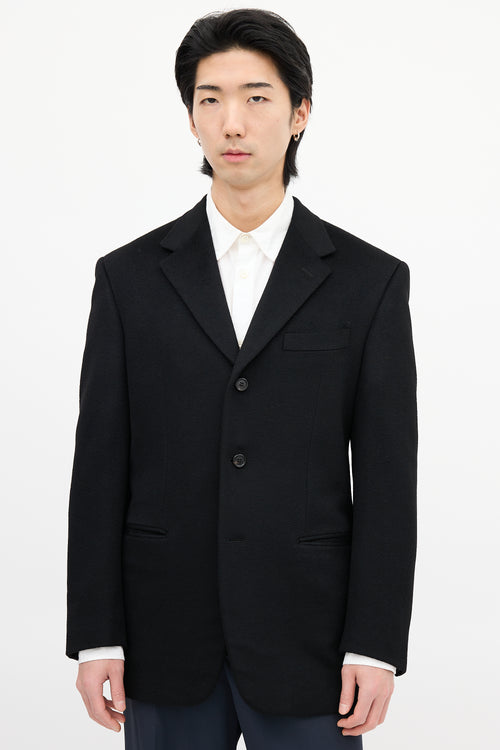 Prada Black Cashmere Blazer