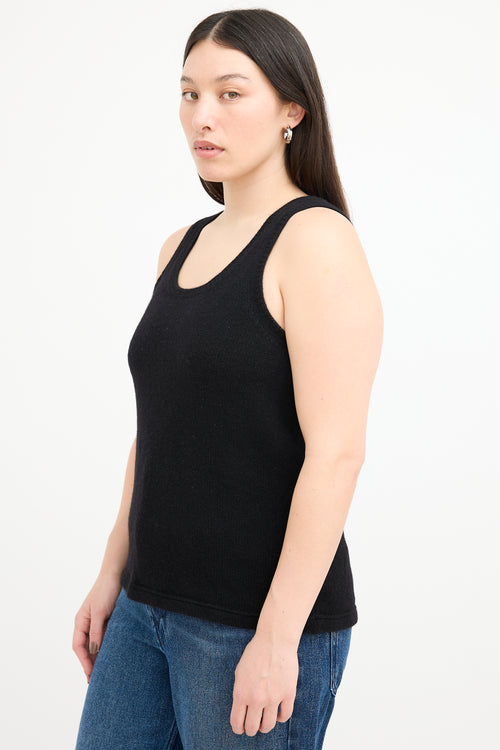 Prada Black Cashmere Knit Tank Top