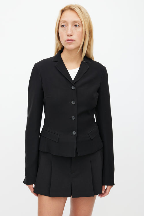 Prada Black Cropped Blazer