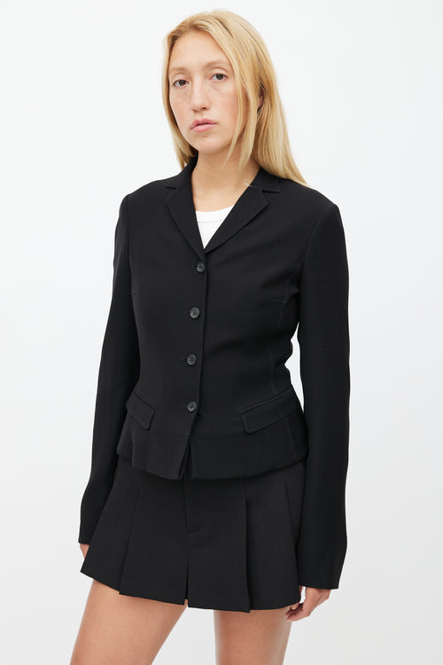 Prada Black Cropped Blazer