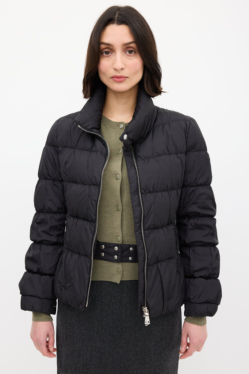 Prada Black Down 
Nylon Puffer Jacket