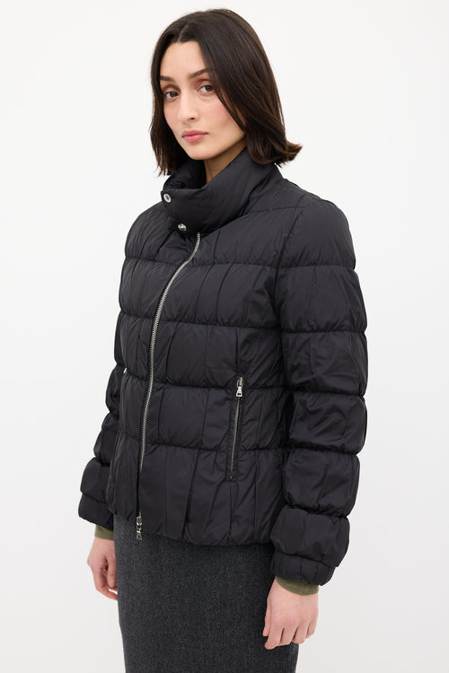 Prada Black Down 
Nylon Puffer Jacket