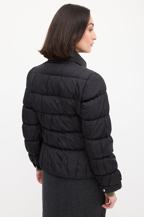 Prada Black Down 
Nylon Puffer Jacket