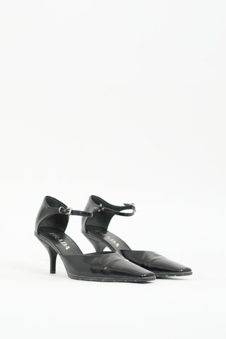 Prada Black Leather D
Orsay Pump