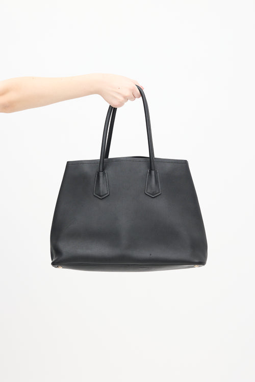 Prada Black Leather Double Bag