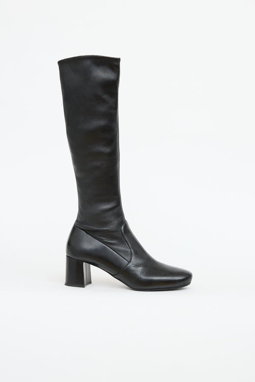 Prada Stretch Knee High  Boot