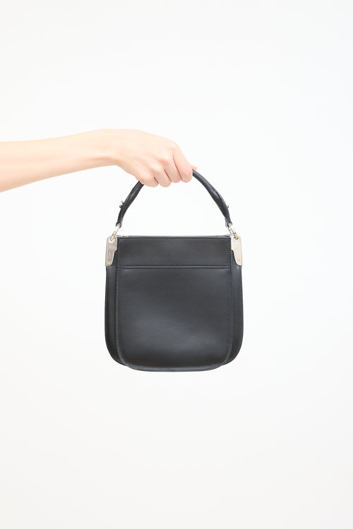 Prada Black Leather Margit Crossbody Bag