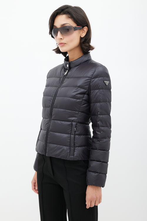 Prada Black Logo Down Jacket