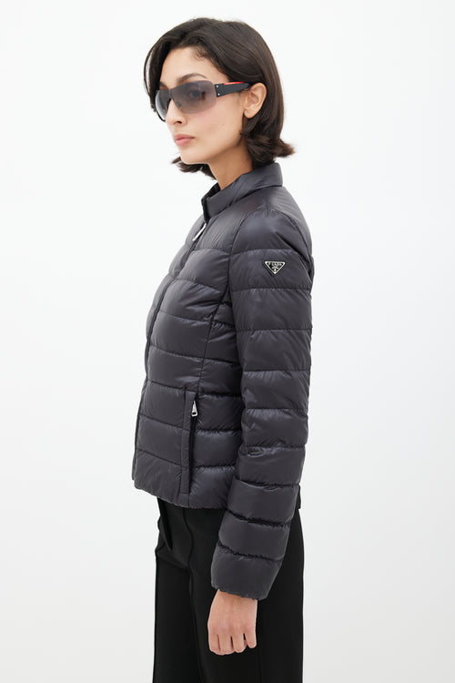 Prada Black Logo Down Jacket