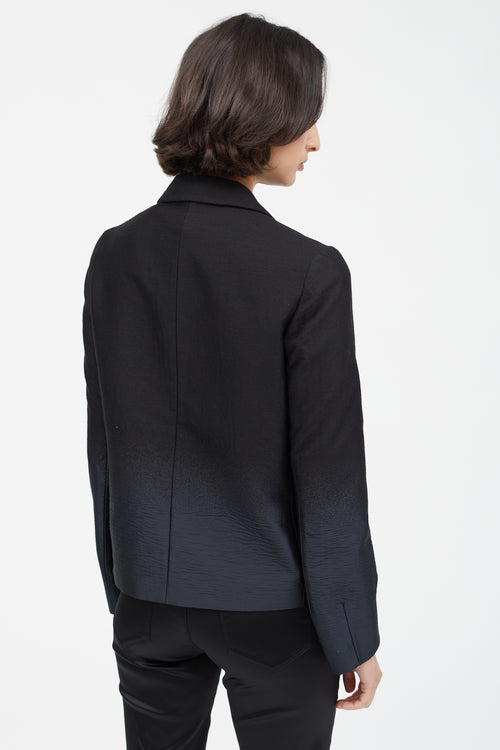 Prada Black 
Navy Gradient Blazer