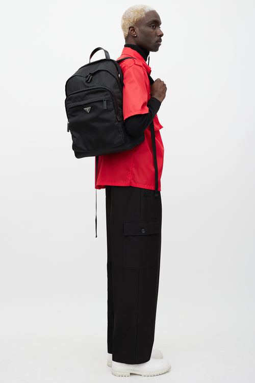 Prada Black Nylon Backpack