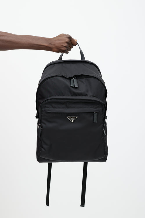 Prada Black Nylon Backpack