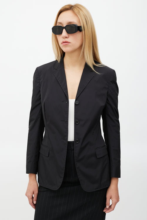 Prada Black Nylon Blazer