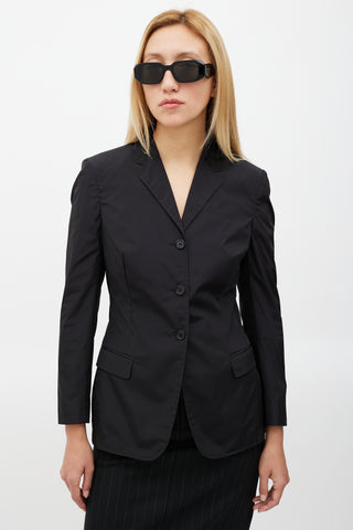 Prada Black Nylon Blazer