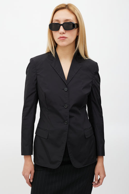 Prada Black Nylon Blazer