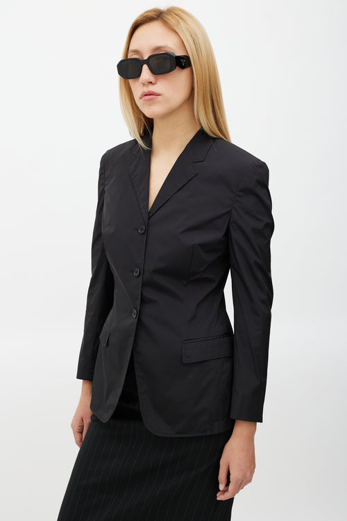 Prada Black Nylon Blazer