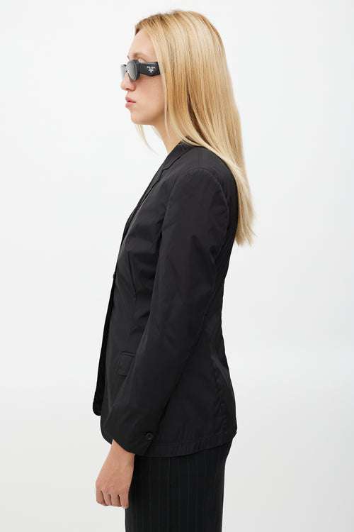 Prada Black Nylon Blazer