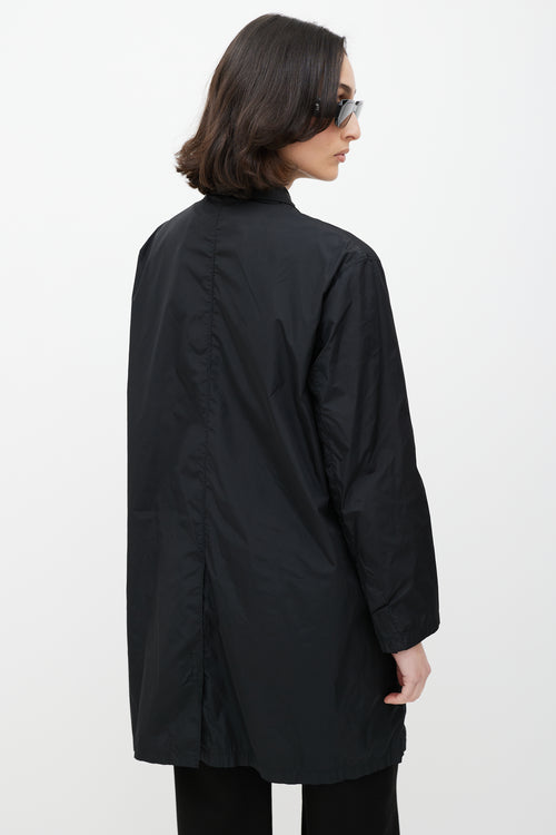 Prada Black Nylon Coat