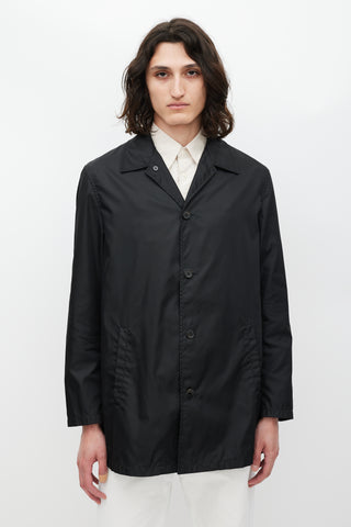 Prada Black Nylon Coat