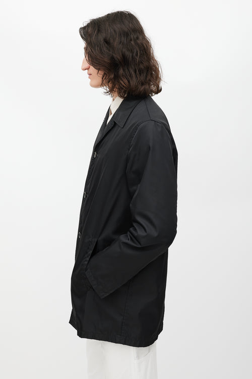 Prada Black Nylon Coat