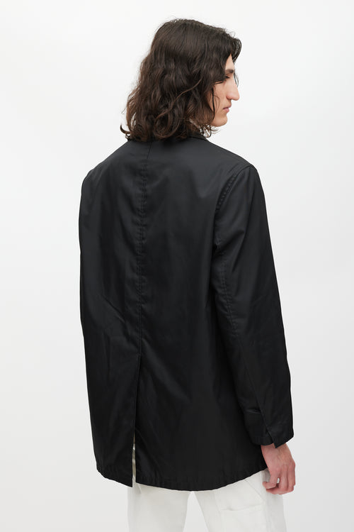 Prada Black Nylon Coat