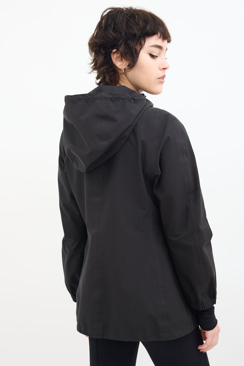 Prada Black Nylon Hooded Jacket