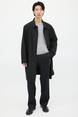 Prada Black Nylon Reversible Coat