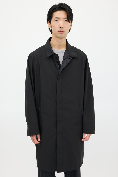 Prada Black Nylon Reversible Coat