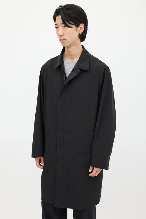 Prada Black Nylon Reversible Coat