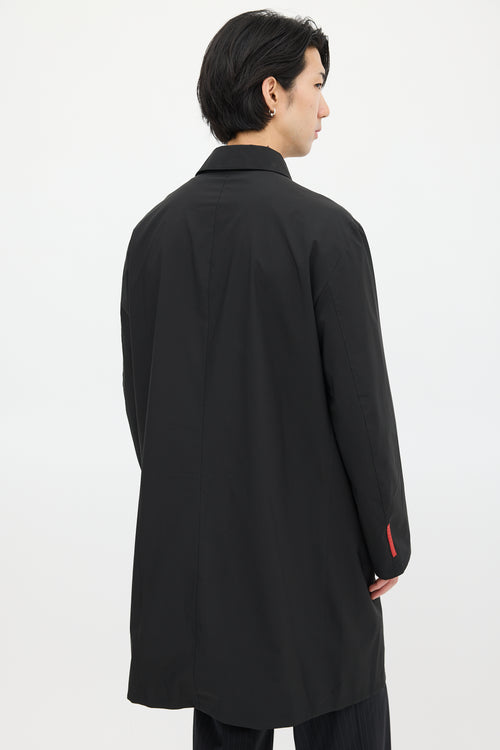 Prada Black Nylon Reversible Coat