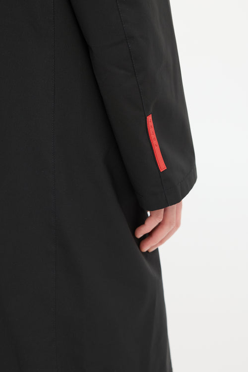 Prada Black Nylon Reversible Coat