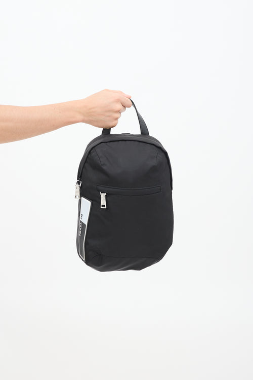 Prada Black Nylon Sling Backpack